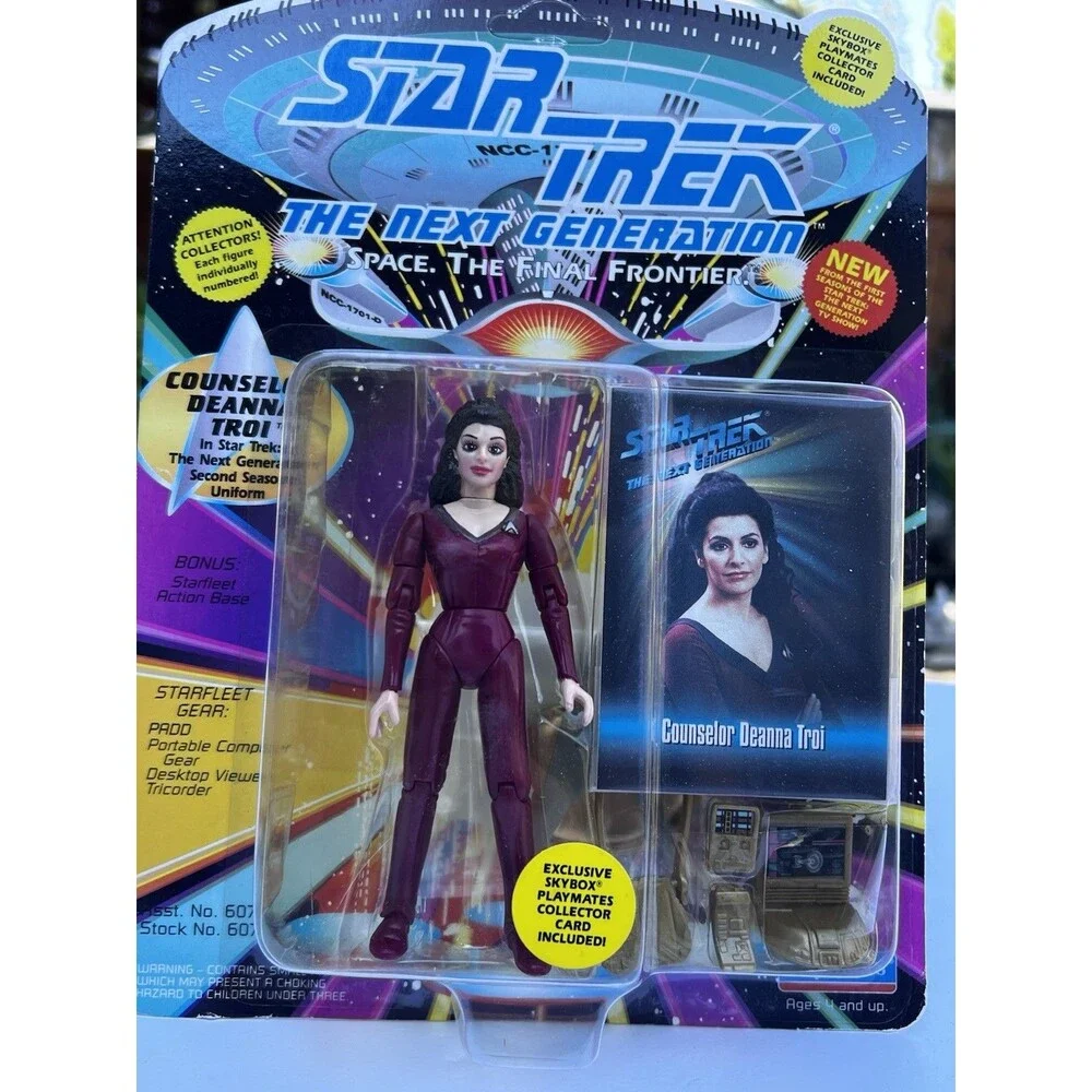 Star Trek The Next Generation Counselor Deanna Troi Figure NOS Playmates 6076